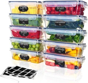 10er Set 1L Frischhaltedosen mit De...