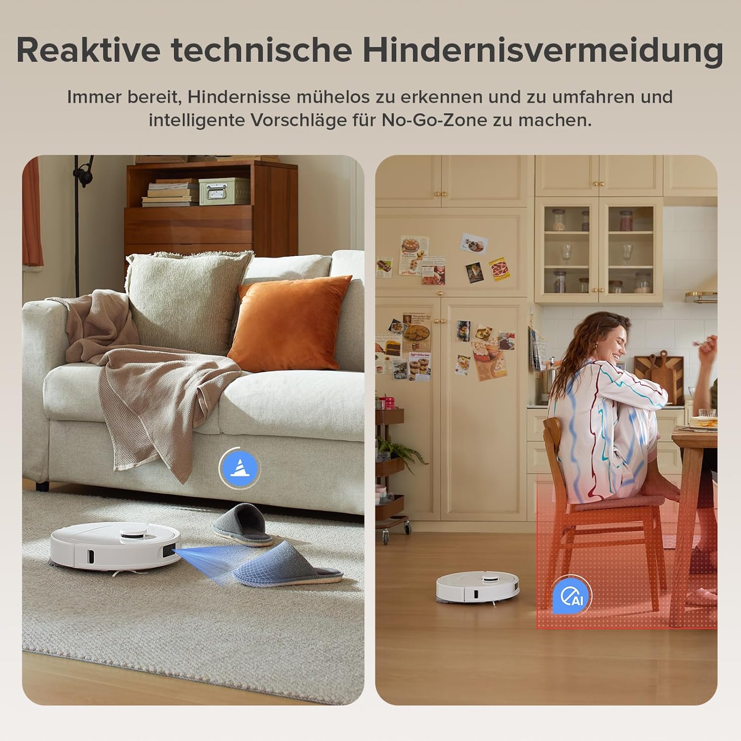 roborock Qrevo Series Roboterstaubsauger mit Wischfunktion, 8000 Pa Saugleistung (verbessert durch Qrevo S), Anti-Tangling-Seitenbürste, Hindernisvermeidung, LiDAR-Navigation, All-in-One-Dock, Weiß (QV 35A-Set) – Bild 7