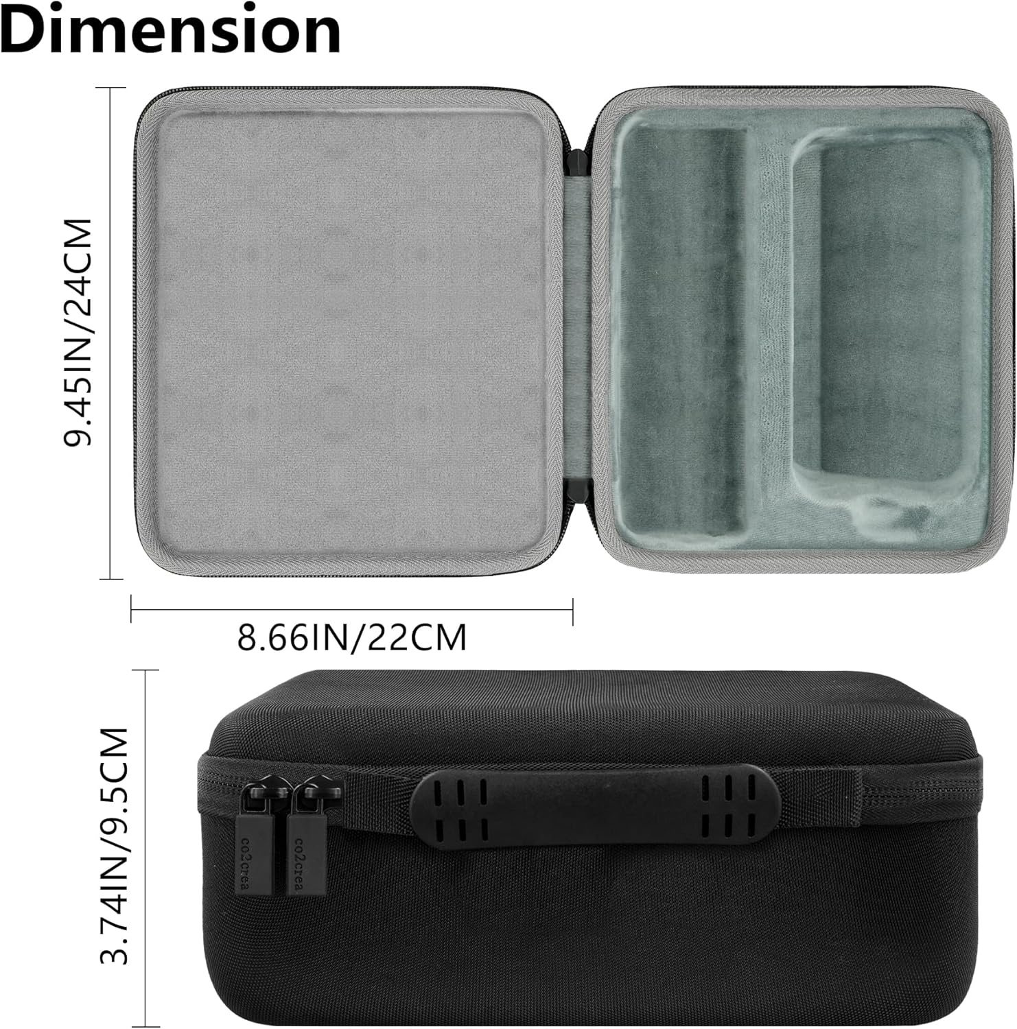co2CREA Harte Reisetasche für Omron X7 Smart / M7 Intelli IT HEM-7361T-EBK/OMRON 10 Series BP7450 BP7455 BP5350 BP5450 / M6 HEM-7360-E Nur Tasche für Oberarm-Blutdruckmessgerät – Bild 7