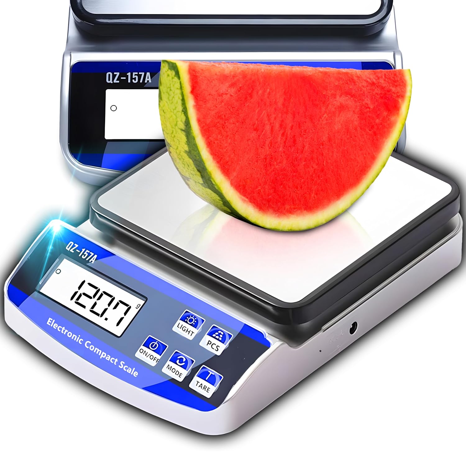 Retoo Digitale Küchenwaage aus Edelstahl, belastbar bis 15 kg, Digitalwaage mit LCD-Display, Waage mit Tarafunktion und Zählfunktion, perfekt für Küche, Laden – Bild 2