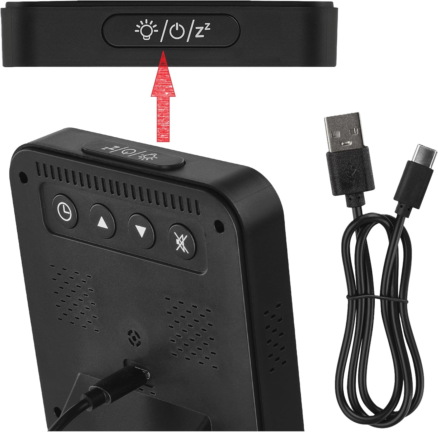 EMOS GoSmart – Smart Home Luftqualitätsmonitor mit App – WLAN – Farbdisplay – CO2-Messgerät – Temperatur- und Luftfeuchtigkeitssensor – USB-C-Netzteil – TUYA, SmartLife-kompatibel – Schwarz – Bild 5