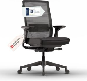 Active Bürostuhl mattschwarz, Test...