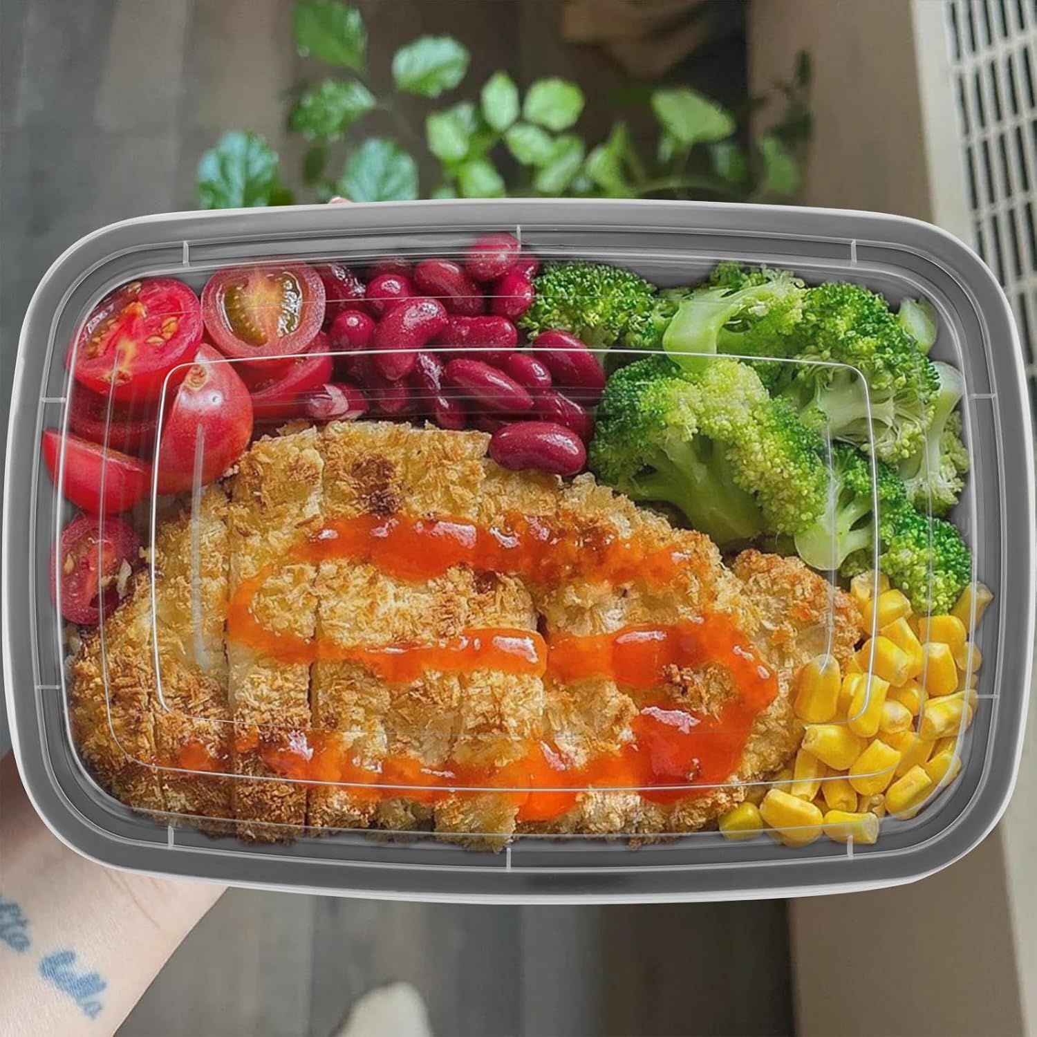 ZOENHOU 50 Stück Meal Prep Boxen, 750 ml Meal Prep Container aus Kunststoff mit Deckel, 1 Fach Meal Prep Container, zum Mitnehmen, Snacks, Obst, mikrowellengeeignet, Kühlschrank – Bild 7