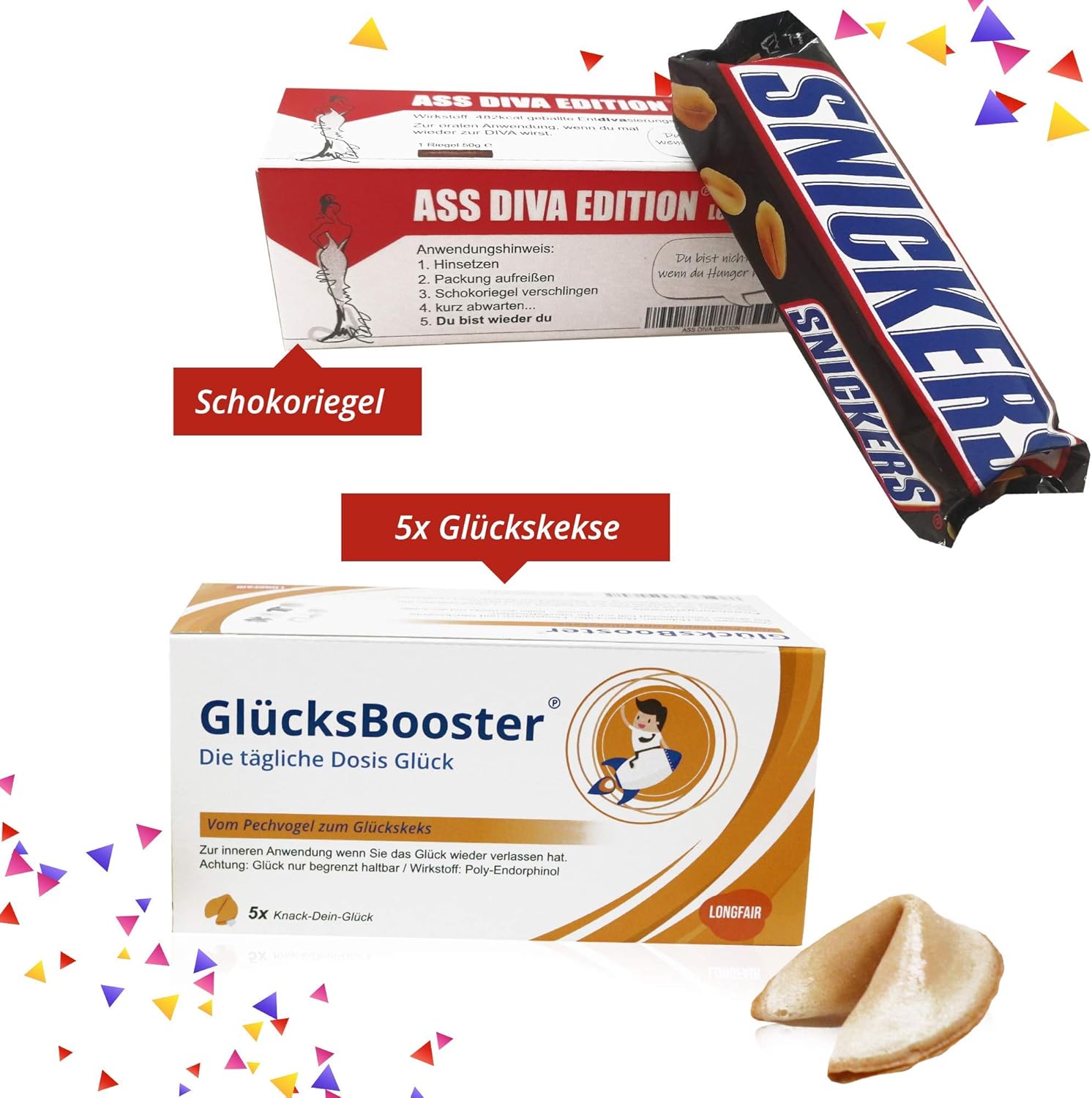 Longfair Geburtstagsgeschenk – Geschenkbox für alle Erste-Hilfe-Sets, lustiger Lebensmittel-Geschenkkorb, das Original, Scherzartikel zum Geburtstag – Bild 5