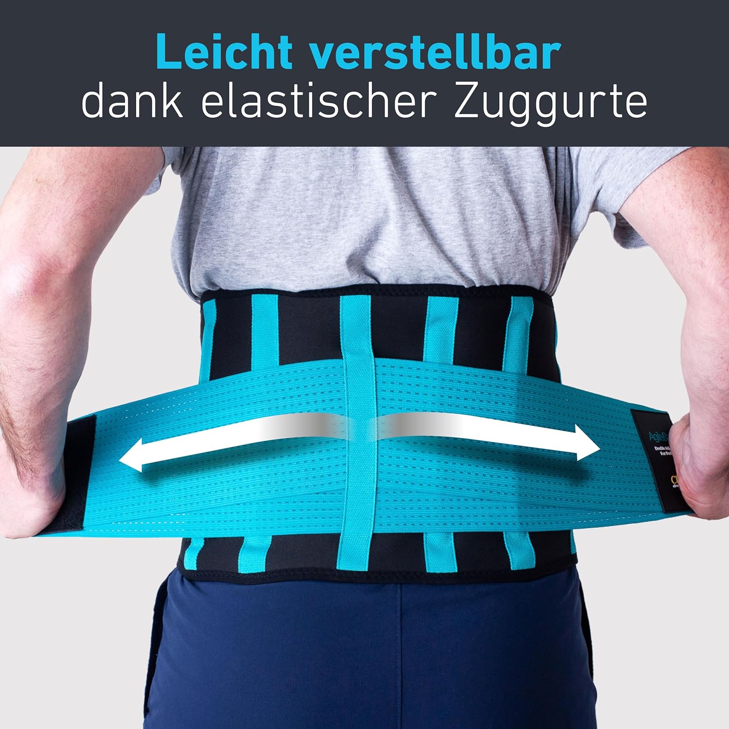 Rückenbandage – lindert Schmerzen und beugt Verletzungen vor. Medizintechnik AgileBak von Clever Yellow – Bild 2