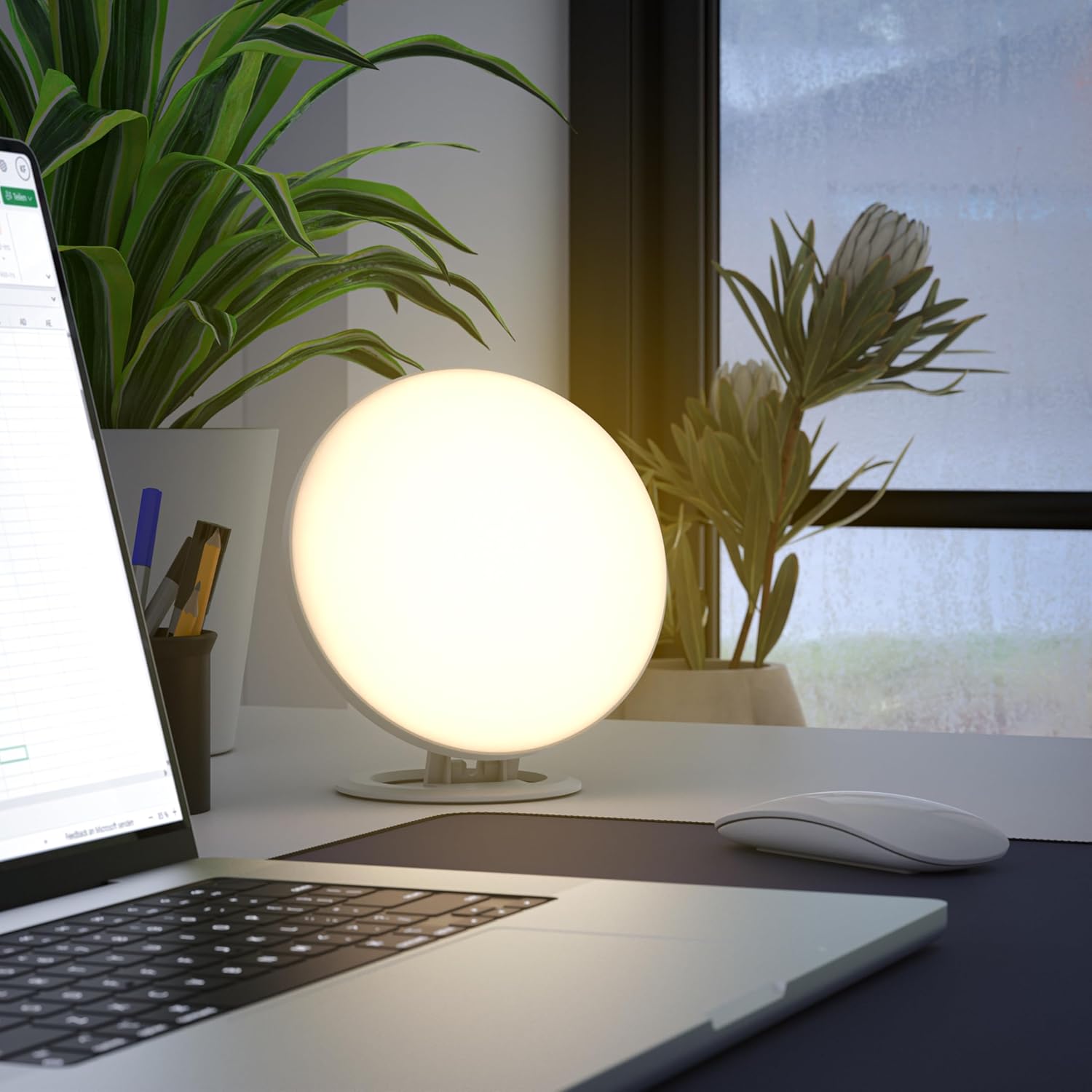 CSL – Tageslichtlampe dimmbar – Simulation von Tageslicht – LED-Lichttherapie – Tageslichtlampe – flimmer- und UV-freie LED-Technologie – 3 Lichttemperaturen – bis zu 39.000 LUX – Bild 6
