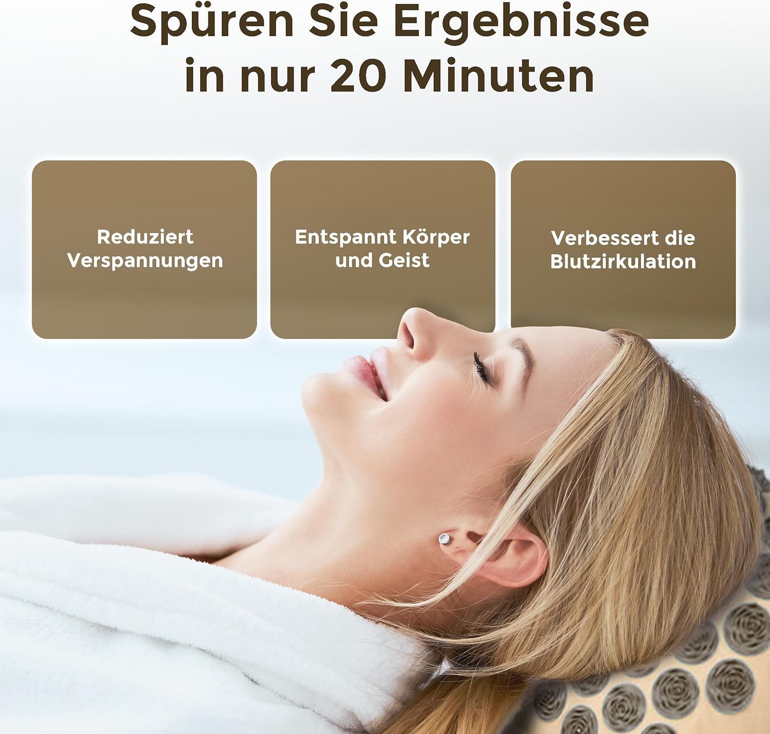Fitleap Akupressurmatte mit Kissen + Tasche, Massagematte für wohltuende Entspannung und Stimulation, Akupunkturmatte zur Schmerzlinderung – Bild 4