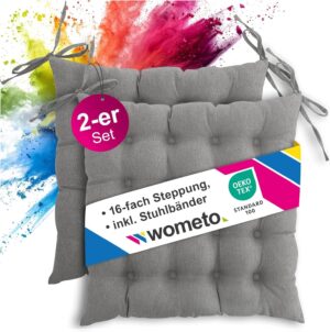 wometo 2er Set Sitzkissen Stuhl 40 ...