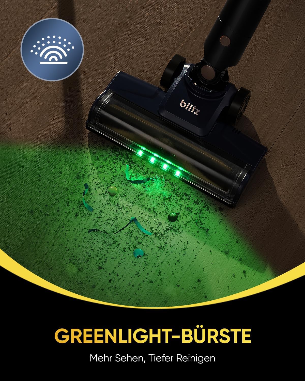 Vexilar Leichter Akku-Staubsauger, 50 Kpa/50 Min/450 W, Akku-Staubsauger mit LED-Touchscreen und grünem Licht, 6-in-1 Akku-Staubsauger für Teppich, Hartböden, Tierhaare, Auto – Bild 6