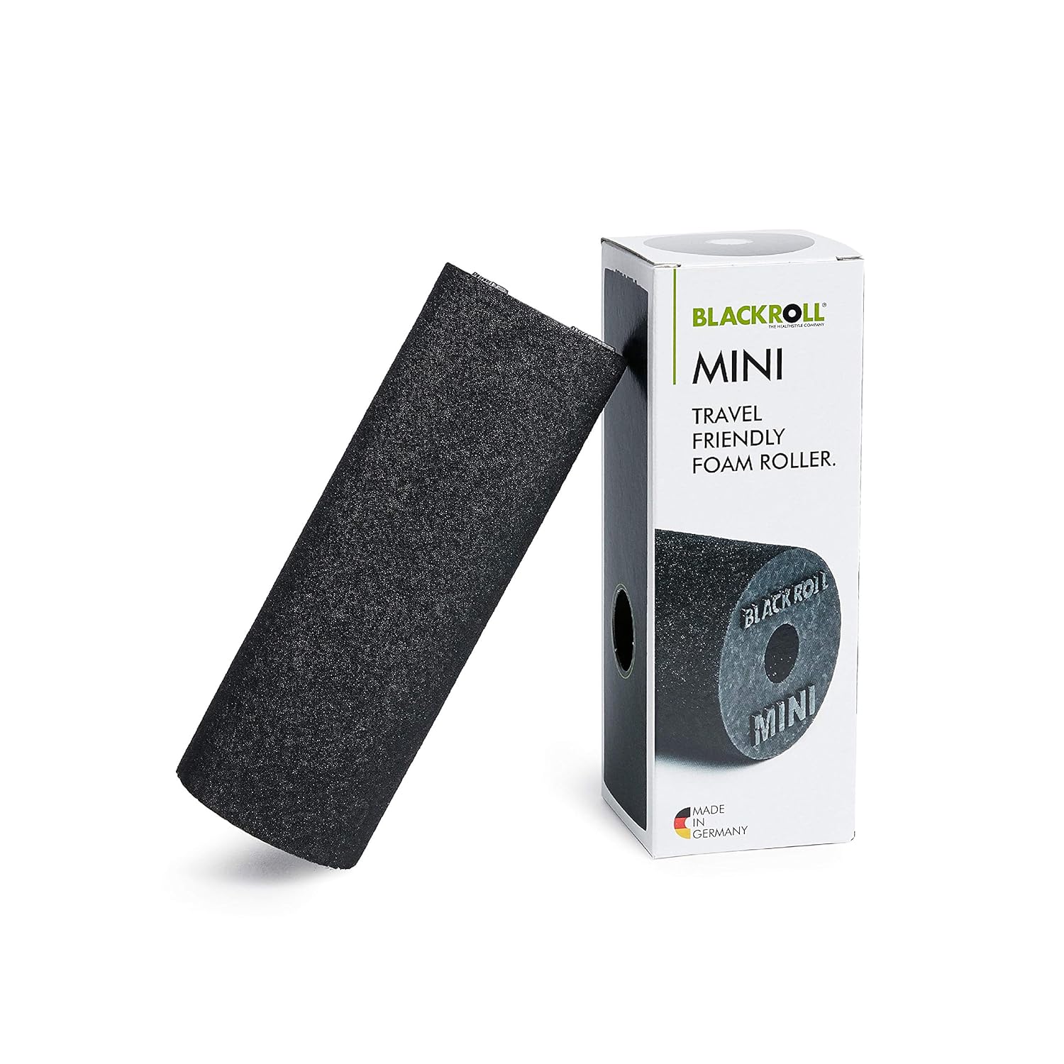 Blackroll Mini Foam Roller – der Klassiker. Der kleine Selbstmassageroller für Ihre Muskeln in verschiedenen Farben., schwarz