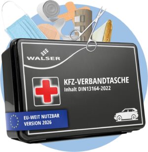 WALSER Verbandskasten Auto 2026, Ve...