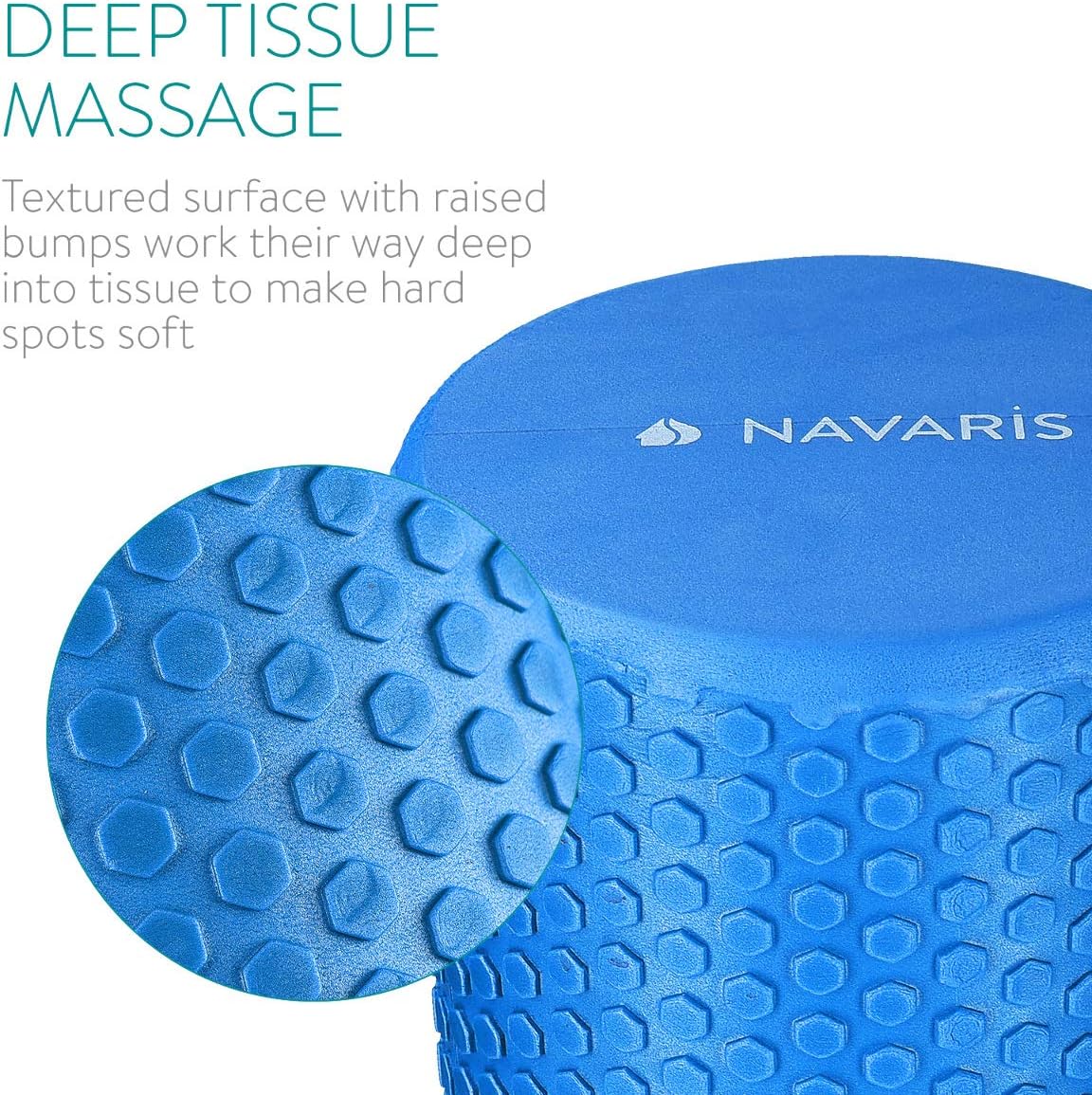 Navaris Pilates Roller Faszienrolle 90 cm lang – Pilates Roller Faszien Yoga Roller – Schaumstoffrolle für Rückenfitness – Massagerolle Verschiedene Farben – Bild 3