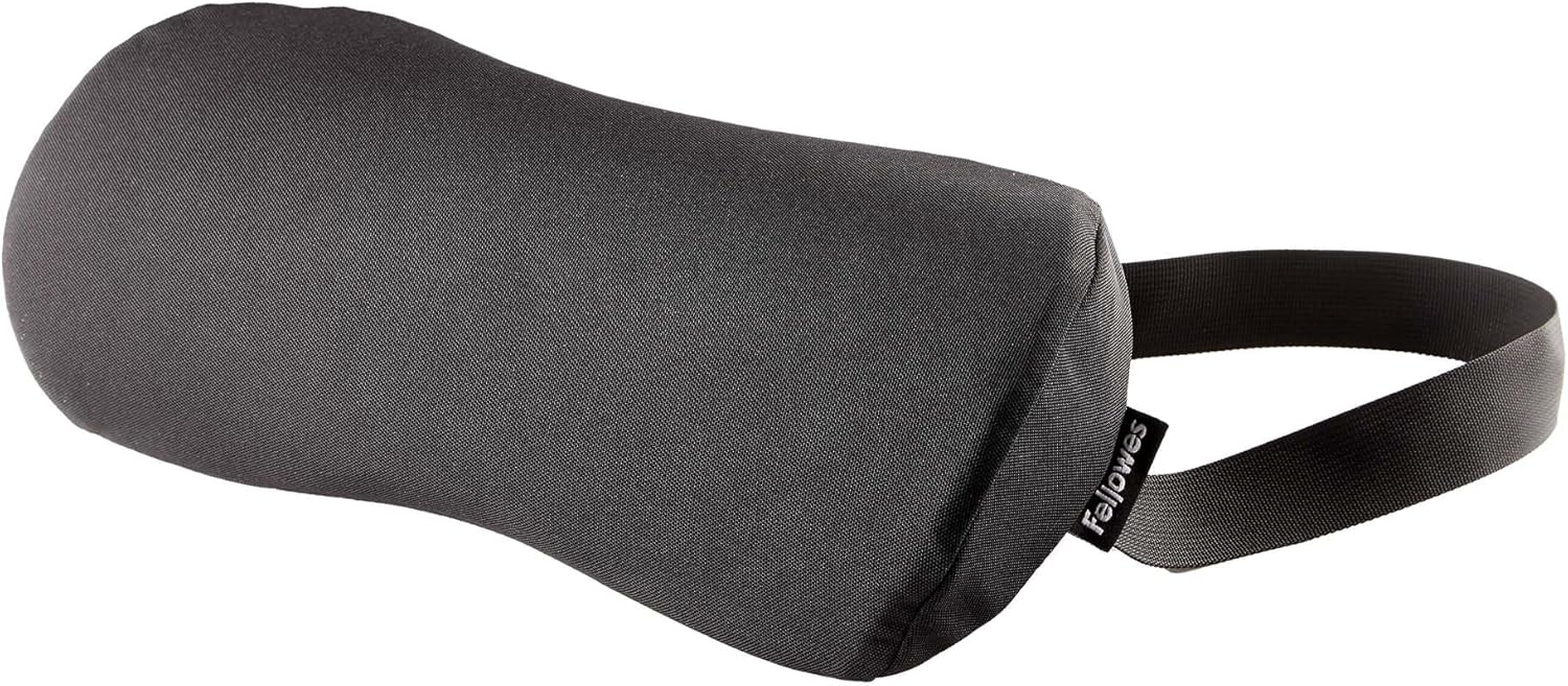 Fellowes Breyta Lendenkissen – ergonomische Rückenstütze, verstellbarer Gurt, kompakt und tragbar, umweltfreundliche Materialien, ideal für Büro und Zuhause