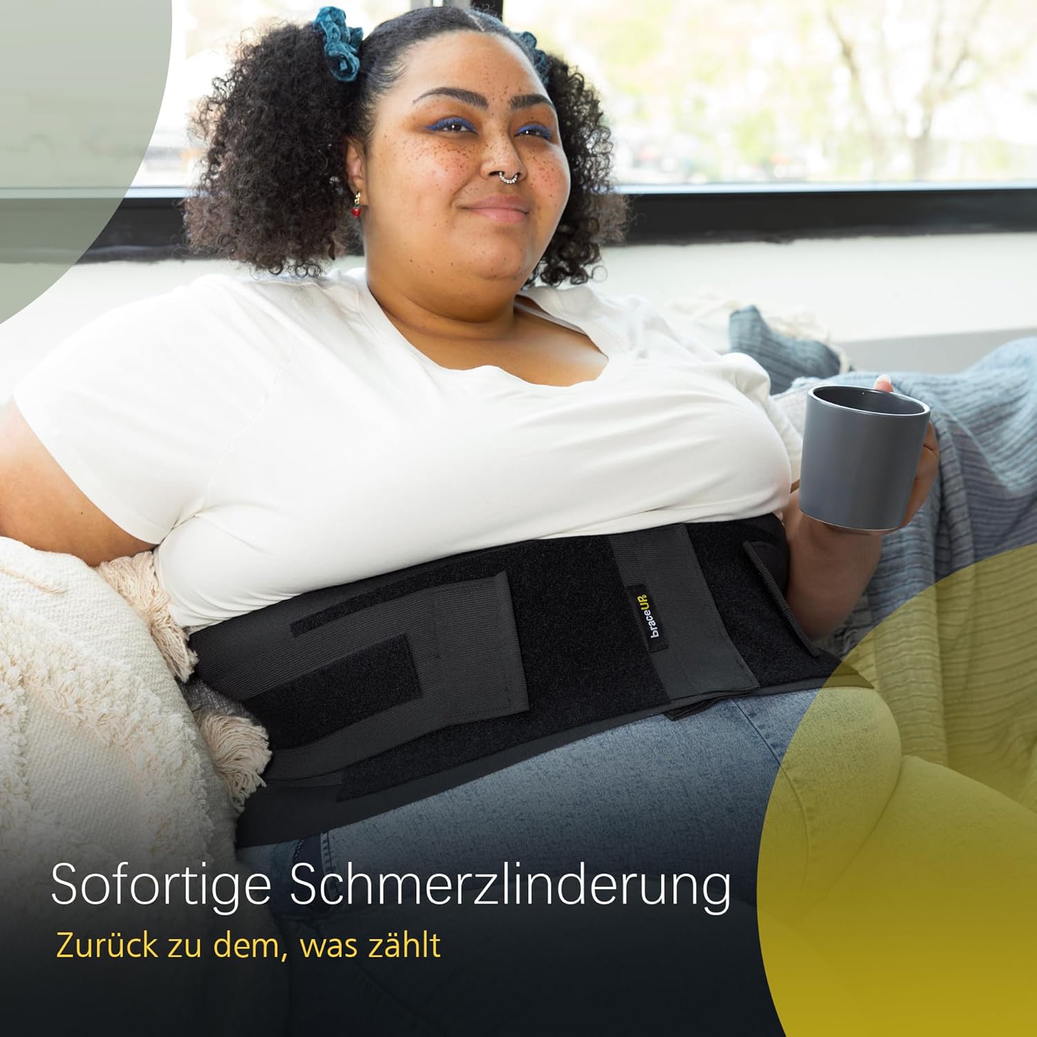 BraceUP Rückenbandage in Übergröße für Damen und Herren – 3XL bis 5XL, extra große Unterstützung für den unteren Rücken mit Riemen und Kompression, Bauchbandage in Übergröße (5XL) – Bild 6