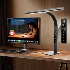 CCHKFEI Schreibtischlampe LED Dimmb...