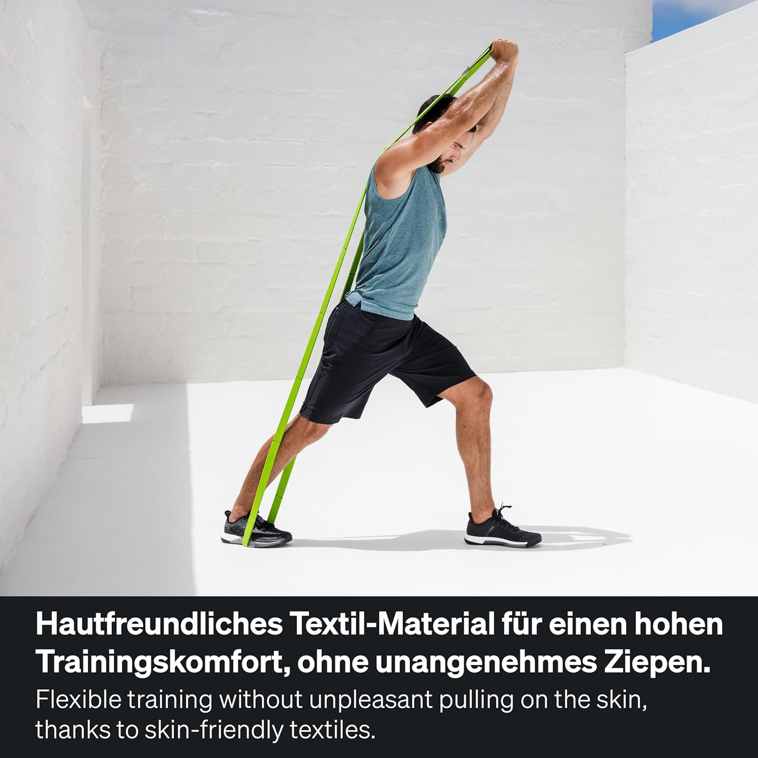 Blackroll Resist & Multi Band – Fitnessbänder, Trainingsbänder mit verschiedenen Widerstandsstufen (stark – extrem) für stabile Muskeln, grün – Bild 5
