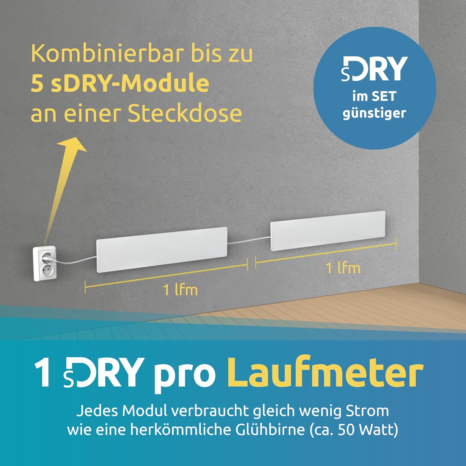 ELIAS Mold Dry – Schimmelentferner für Wand und Badezimmer – ohne Chemikalien – für immer schimmelfrei – die Alternative zu Schimmelspray und Schimmelfarbe für innen weiß – Bild 7