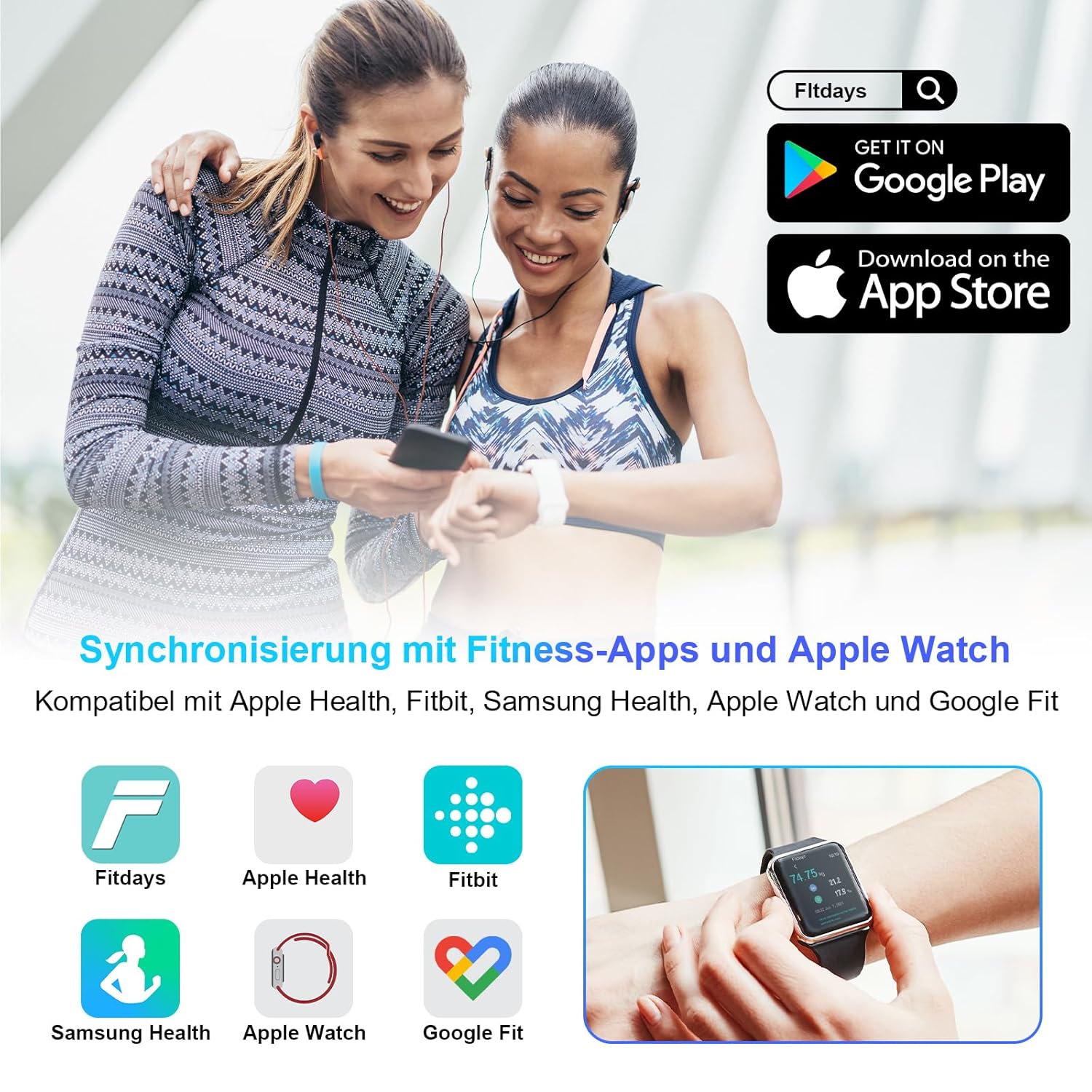 Renpho Körperfett-Personenwaage, Bluetooth-Personenwaage mit App, intelligente digitale Waage für Körperfett, BMI, Gewicht, Muskelmasse, Wasser, Protein, Skelettmuskel, Knochengewicht und BMR, Schwarz – Bild 5