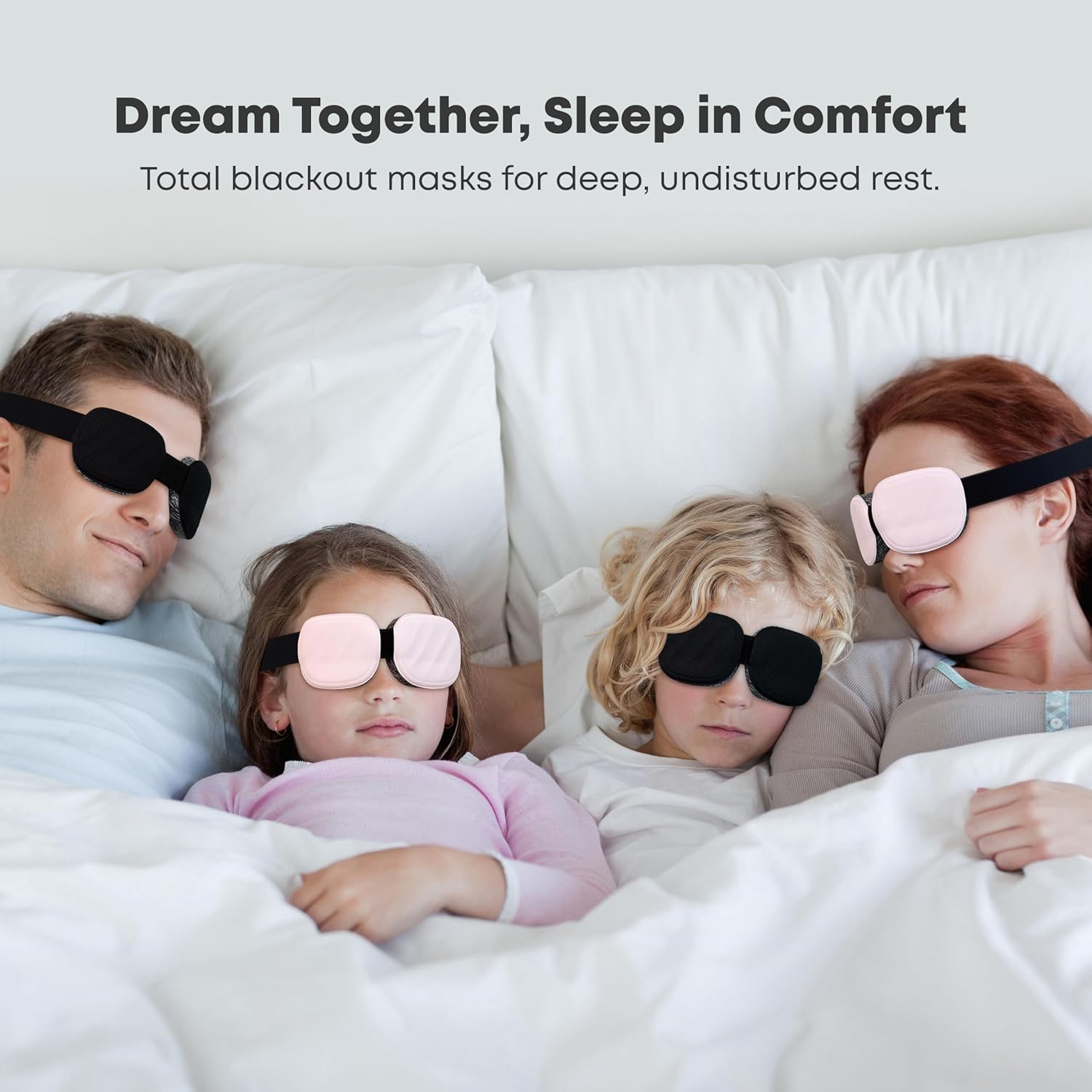 3D Schlafmaske Schlafmaske - 100% Verdunkelung, druckfrei, verstellbare Augenmuscheln, ultraleichte Maske, Damen & Herren, Seitenschläfer, Erwachsene & Kinder, Einschlafhilfe Geschenk (Schwarz) – Bild 6