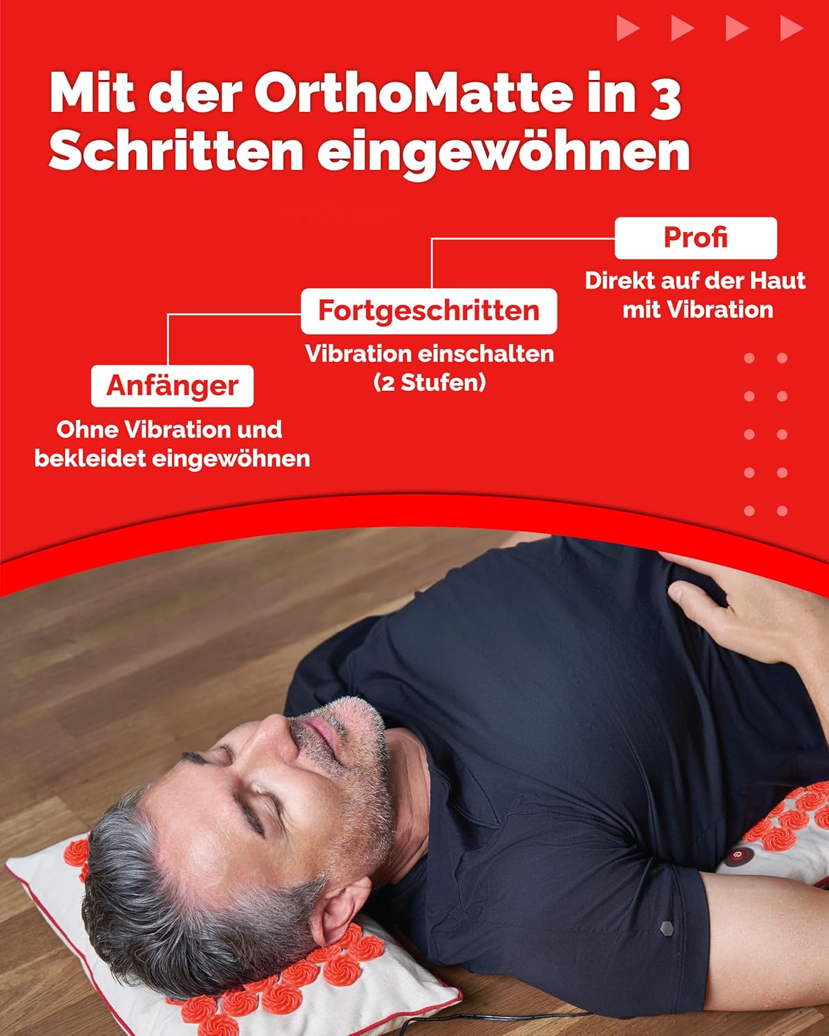 OrthoMatte Akupressurmatte mit Vibrationsfunktion von OrthoMechanik – Bild 4
