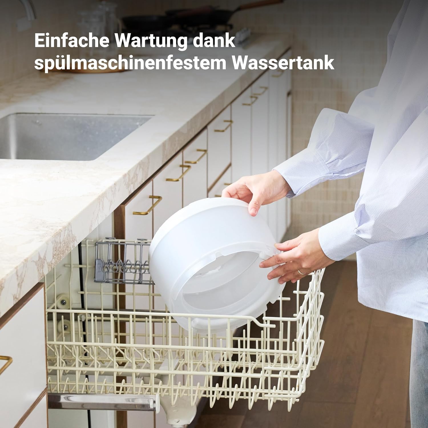 BLUEAIR Premium Smart Luftbefeuchter für Räume bis zu 46 m²: 3,5 l spülmaschinenfester Tank, besserer Schlaf dank Verdunstungstechnologie, Auto- und Nachtmodus – Bild 6