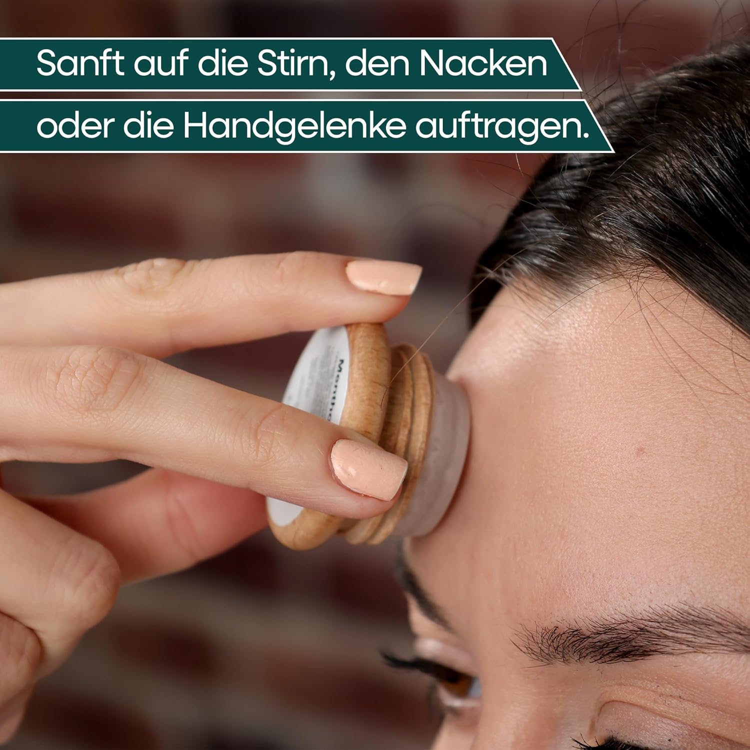 Menthol-Stein, Menthol-Box, hilft bei der Linderung von Migräne, erfrischender und kühlender Menthol-Macaron, zum Bürsten von Stirn und Hals, Menthol-Spa-Massage, reines Kristall-Menthol, 1 x 6 g – Bild 4