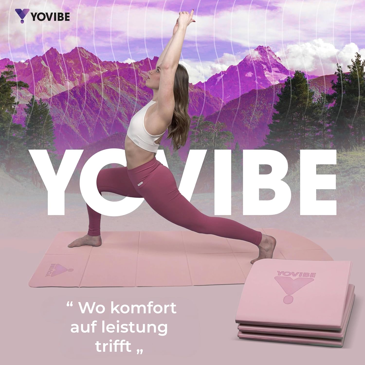 Faltbare Yogamatte, rutschfest und wasserdicht, 183 x 60 cm – Bild 7
