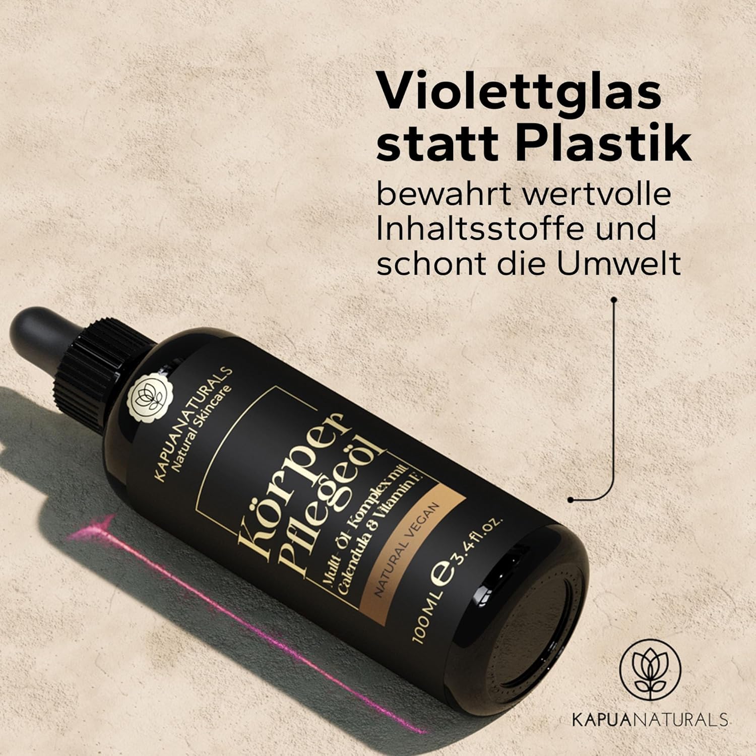 Hydro-Lipid Bio-Körperöl • Körperöl mit Hyaluronsäure & Ringelblume • Für straffe, gepflegte Haut • Bei Dehnungsstreifen und Cellulite • Narbenpflege & Massageöl • 100 % natürlich – Hergestellt in Deutschland – Bild 4