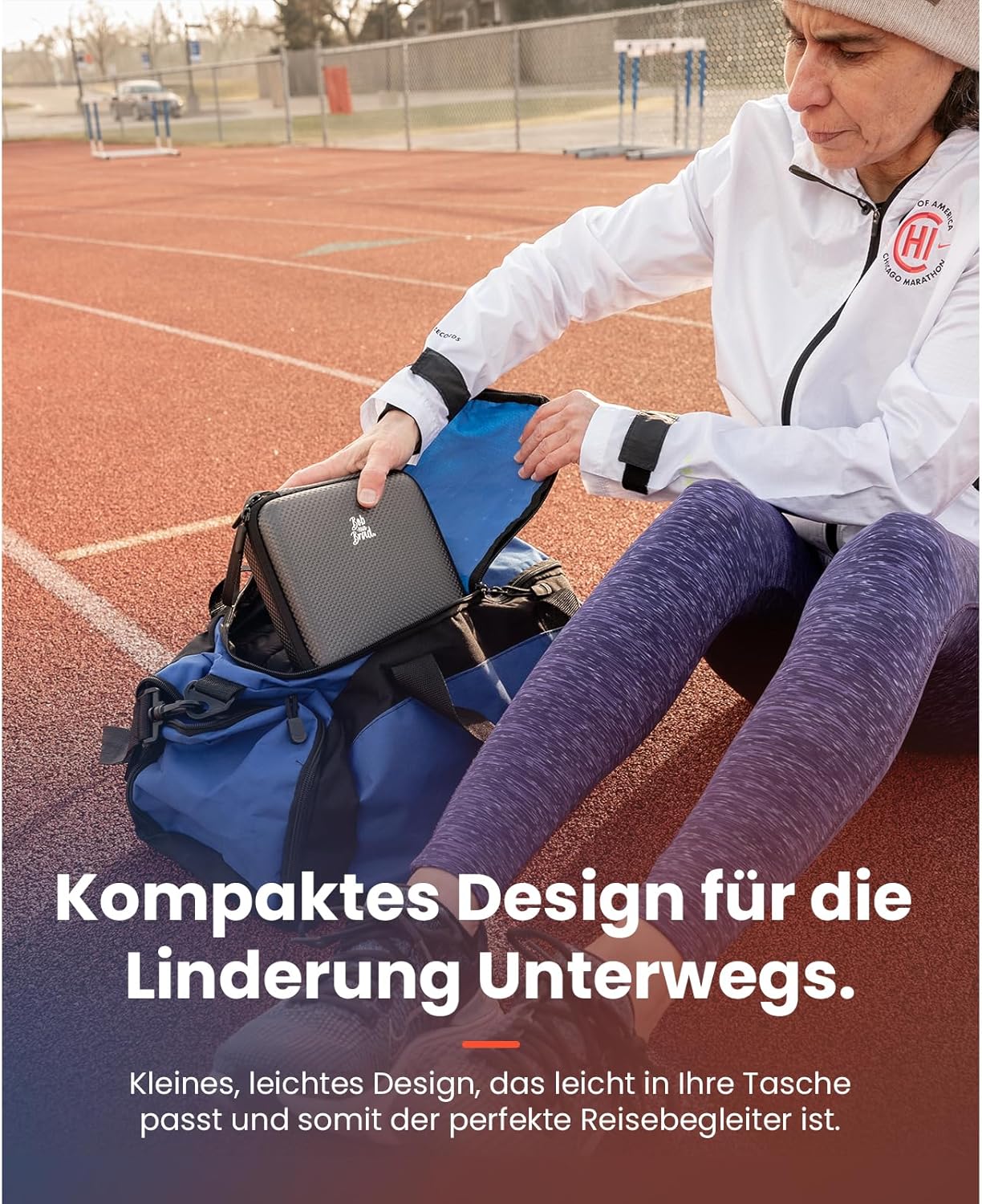 Bob und Brad Q2 Pro Mini-Massagepistole mit Wärme und Kälte, Massagepistole im Taschenformat für Tiefengewebemassage, ultraleichtes Percussion-Muskelmassagegerät mit Tragetasche für Muskelentspannung – Bild 7