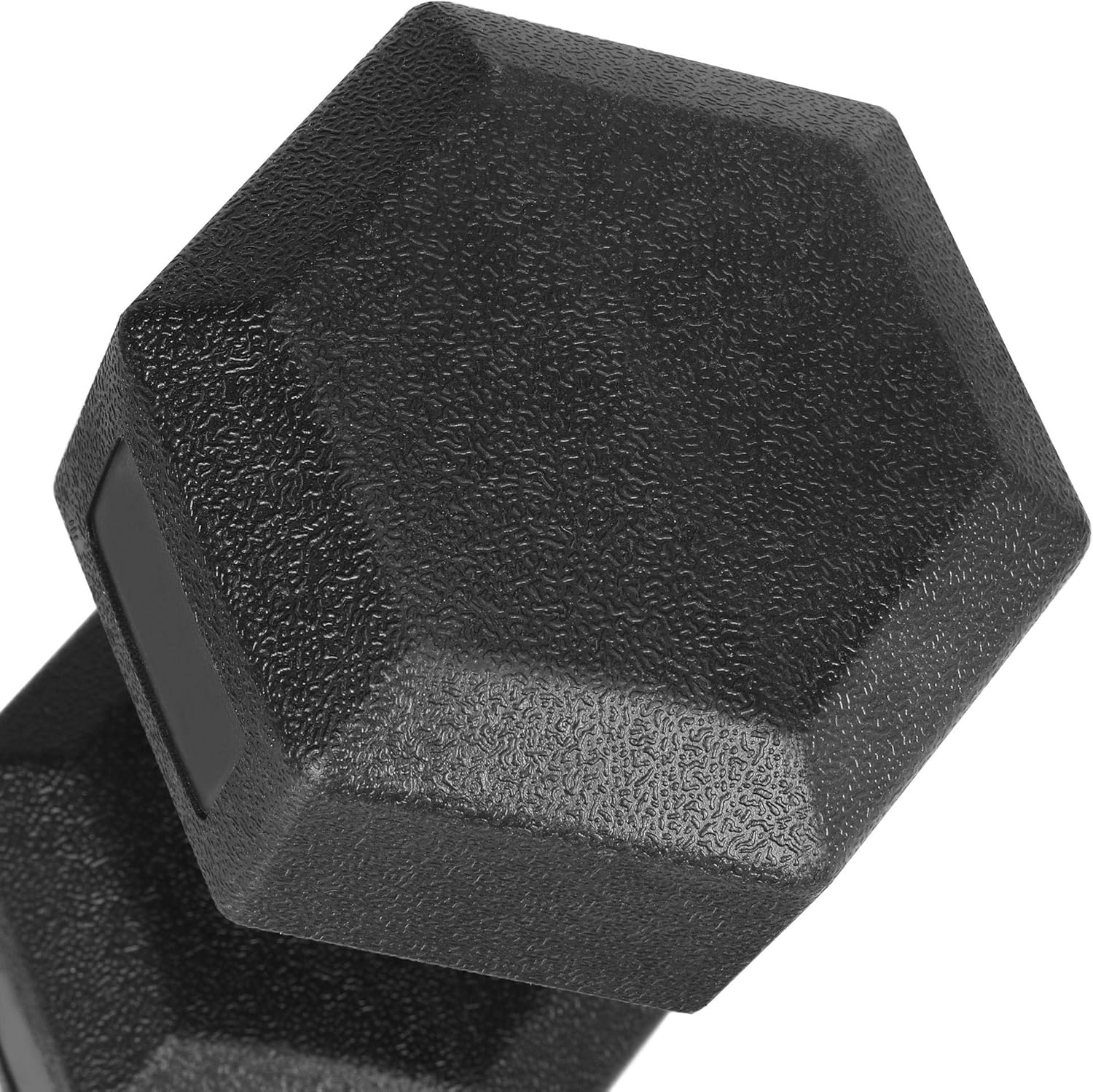 Yaheetech 2er-Set Kurzhanteln 5/7,5/10 kg, Hanteln aus Gummi, Gusseisen, Sechskant-Hanteln, Gewichte, Training für Aerobic, Gymnastik und Fitness – Bild 8