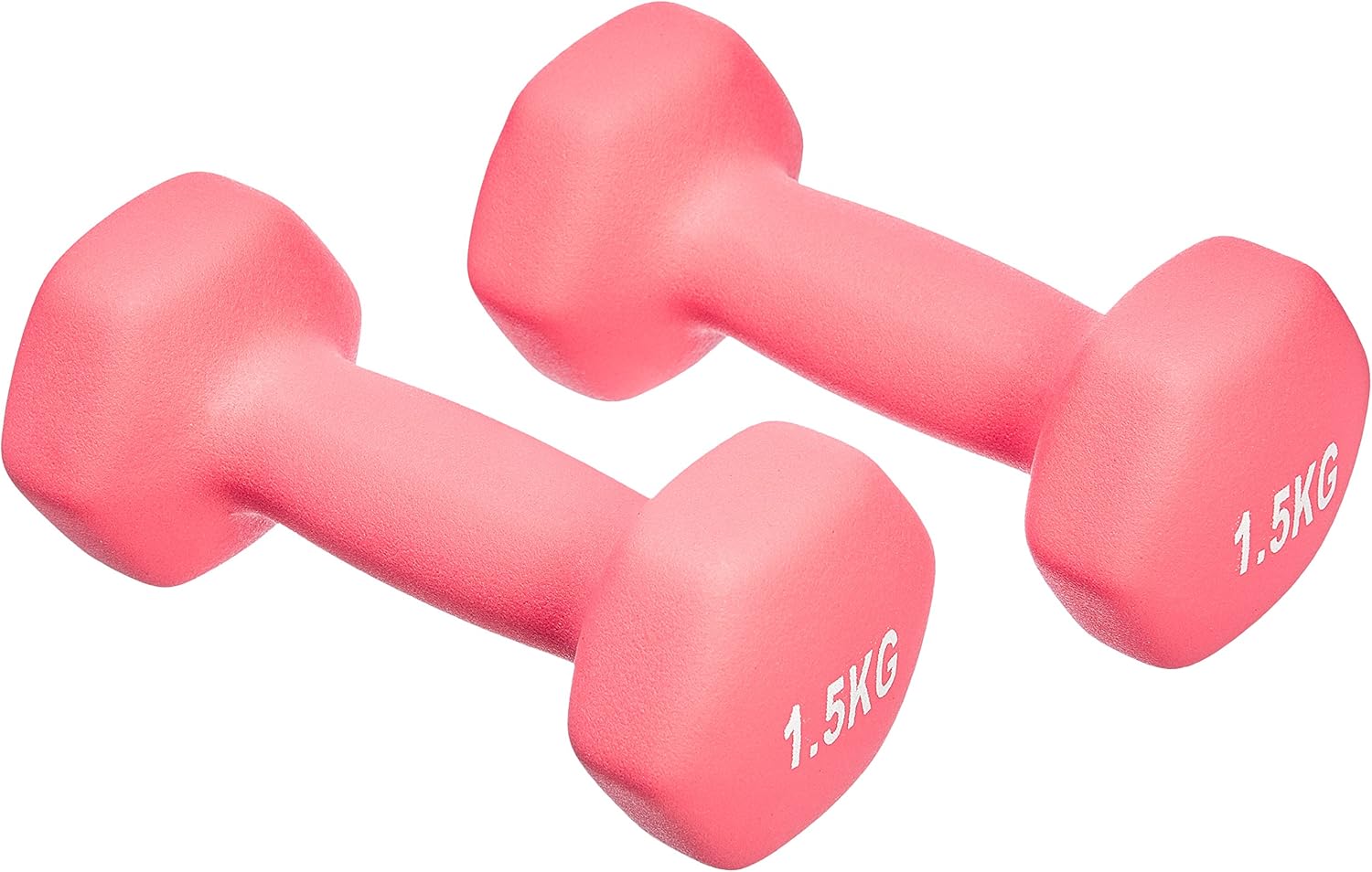 Amazon Basics Neopren Hanteln Gewichte (2er-Sets, 1kg - 5kg Hanteln)
