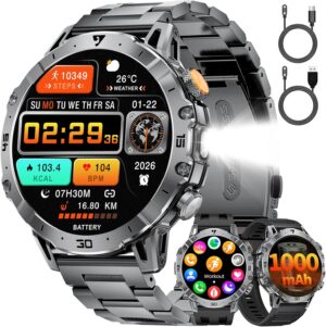LIGE Militär-Smartwatch für Herre...