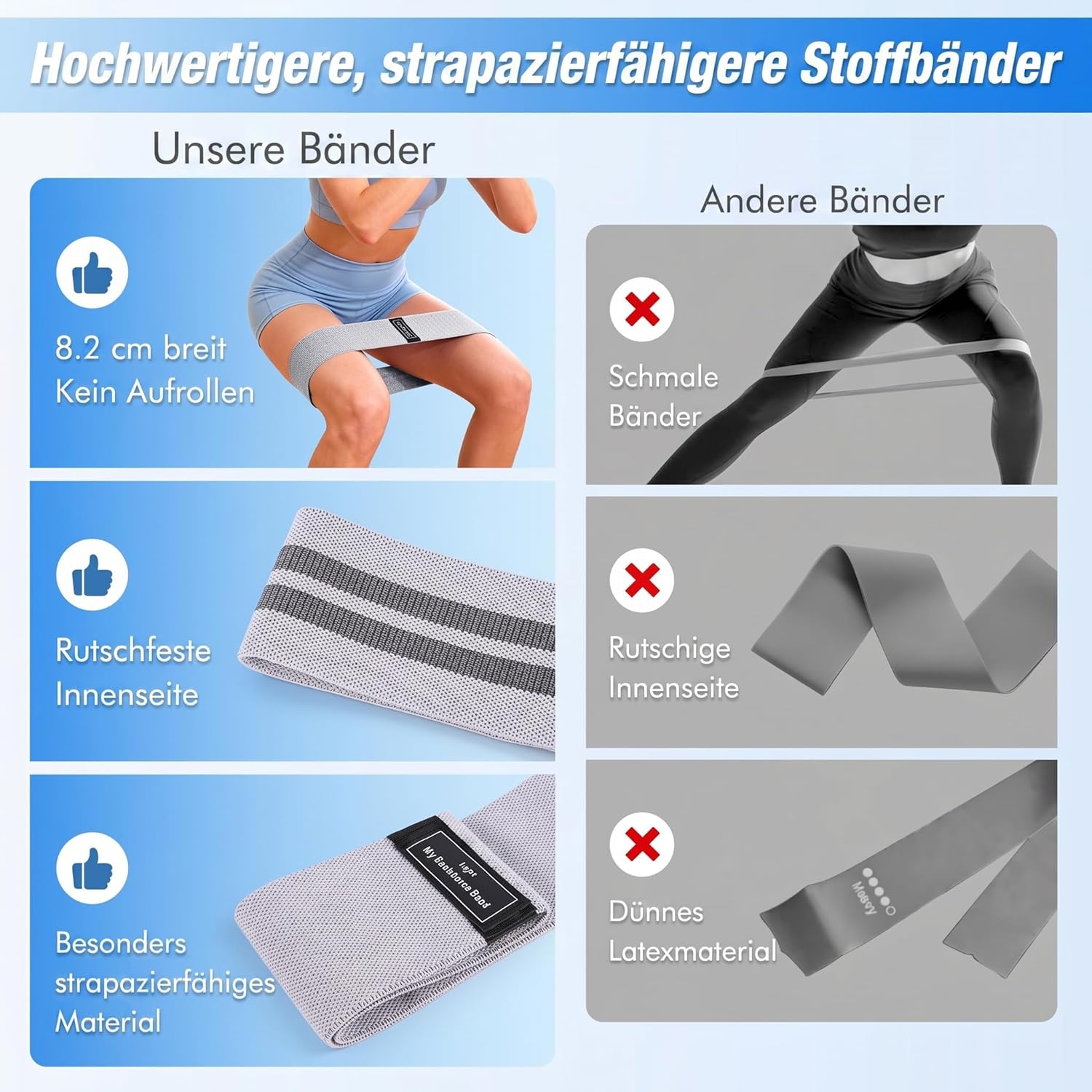 Pilates Set - Pilates Ball, Pilates Ring, Pilates Socken, 3 Stufen Fitnessbänder und Terrabänder, Pilates Set Für Zuhause, Home Workout Pilates Equipment mit Übungsanleitung & Tragebeutel – Bild 8