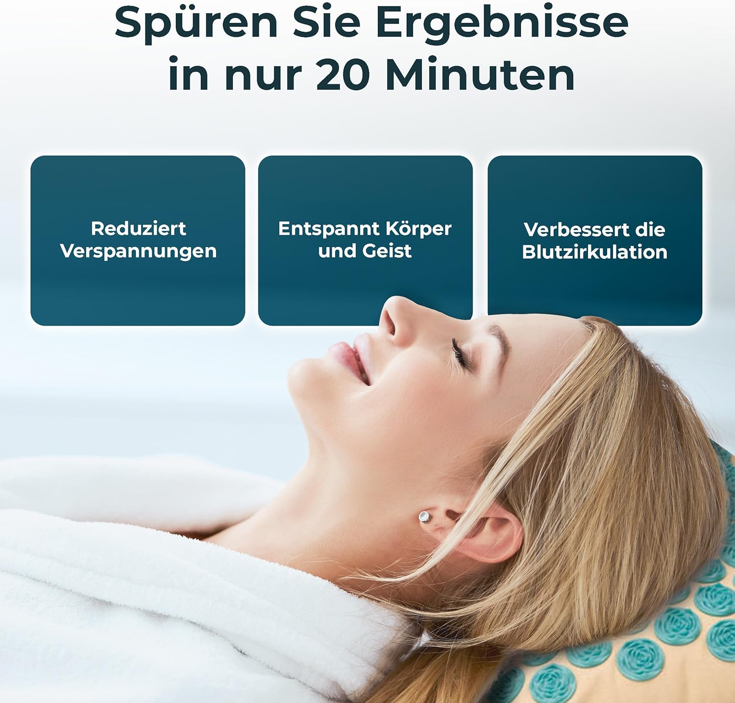 Fitleap Akupressurmatte mit Kissen + Tasche, Massagematte für wohltuende Entspannung und Stimulation, Akupunkturmatte zur Schmerzlinderung – Bild 4