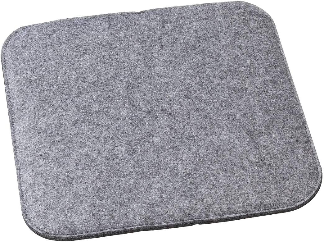 unbekannt 4 Stück Sitzkissen Wendefilz Sitzbezug für wendbar Grau Anthrazit 35 x 35 cm – Bild 3