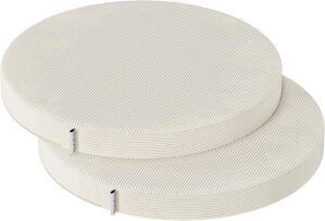 Rundes Stuhlkissen-Set (2, Beige) 3...