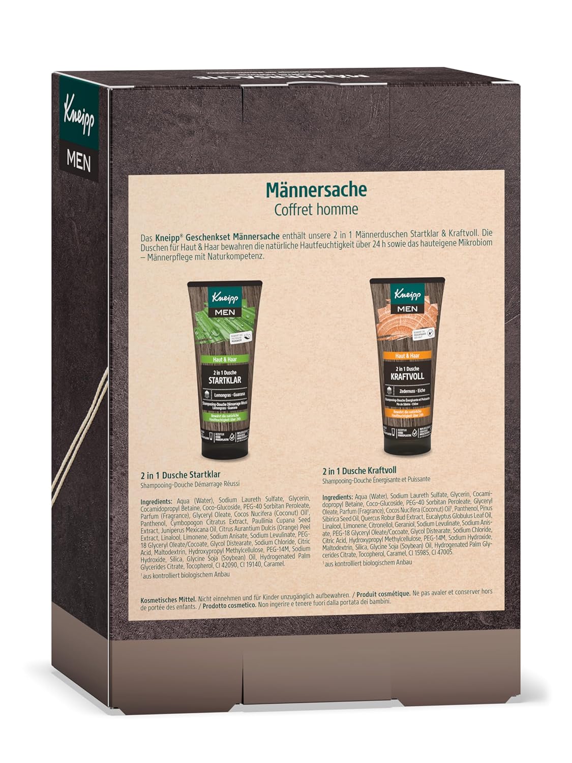 Kneipp Geschenkset Männersache, 2 in 1 Männerduschen von Kneipp in Originalgröße, Wellness-Geschenk für Männer, Kneipp Männer: Männerpflege mit Naturkompetenz, 2 x 200 ml – Bild 2