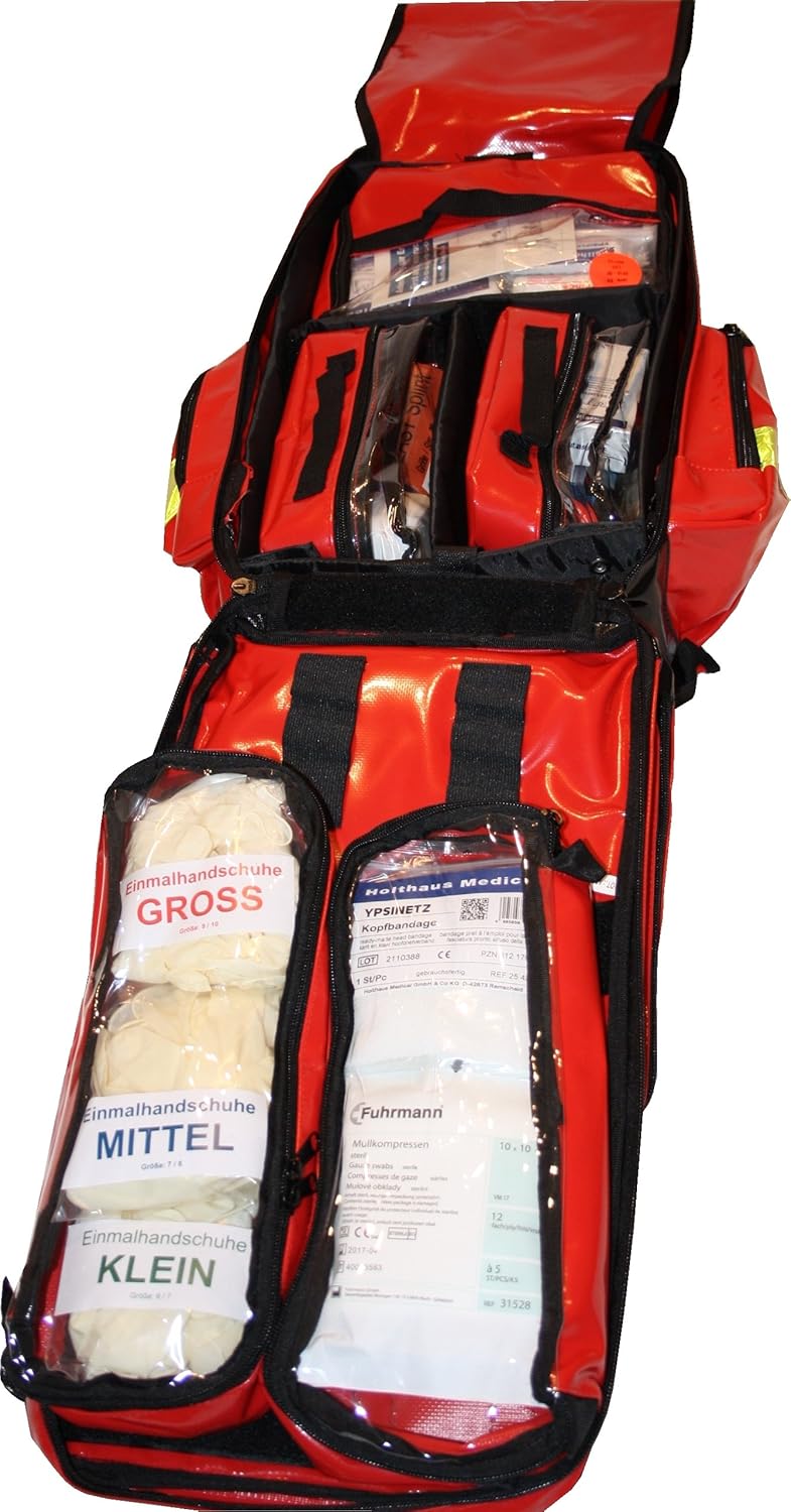 Erste-Hilfe-Notfallrucksack für Sportverein, Freizeit und Event – Planenmaterial mit Wasserstopp-System – Bild 7