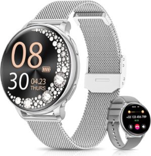 RUXINGX Damen Smartwatch, 1,27 Zoll...