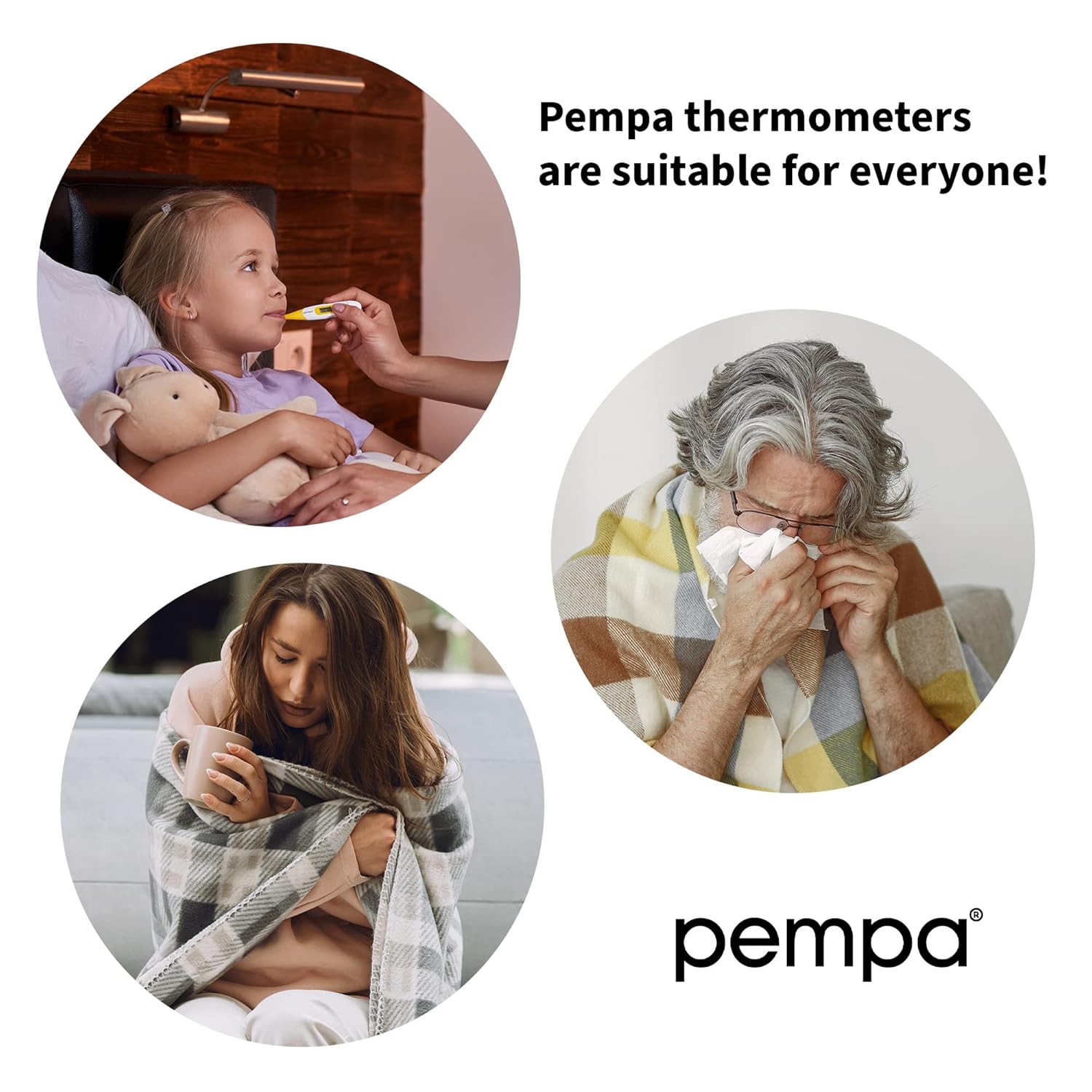 Digitales Fieberthermometer, rektales, orales Achselthermometer, wasserdichtes Thermometer mit flexibler Spitze, genaue und schnelle Messwerte – Bild 7