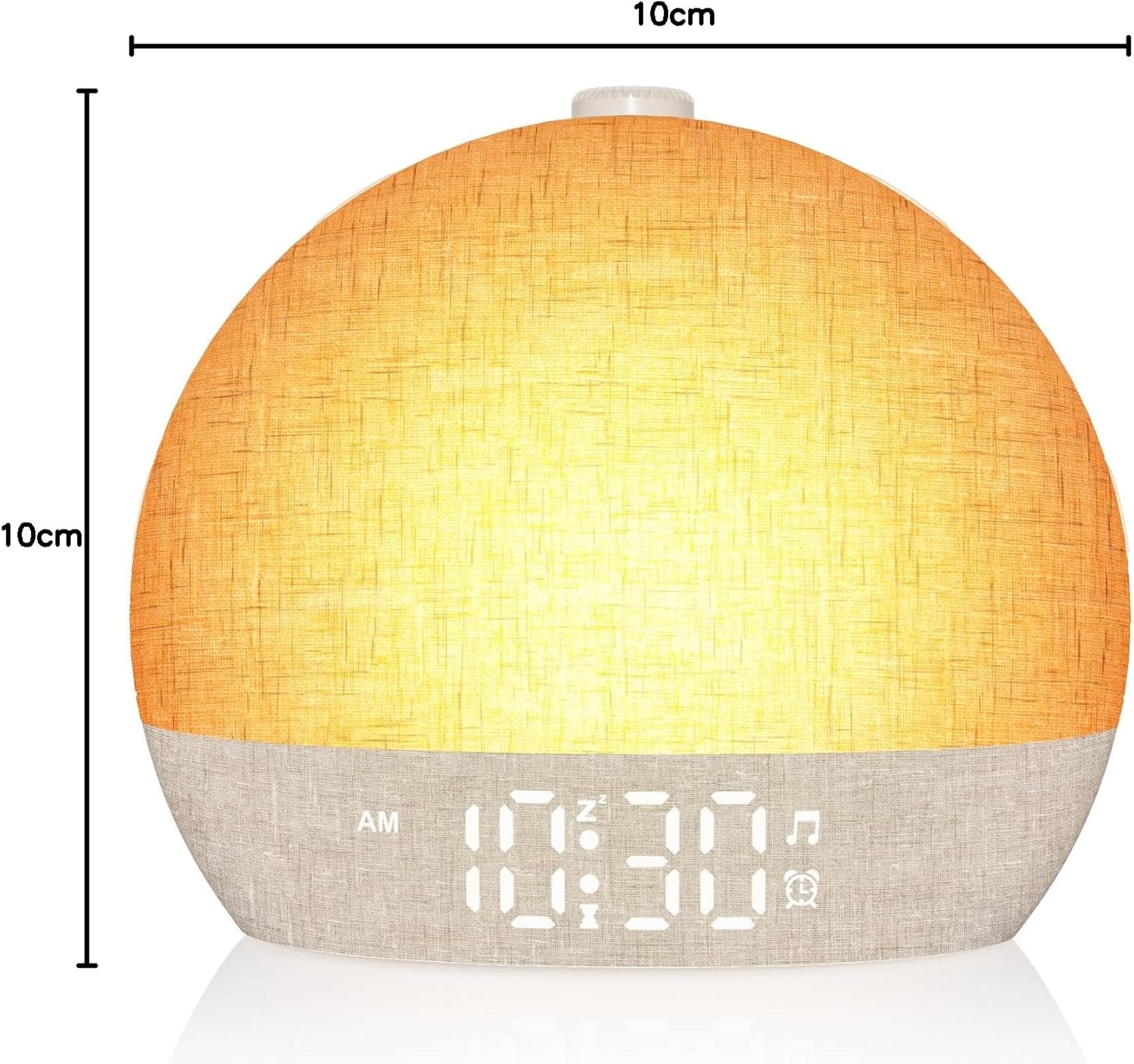 Tageslichtwecker, sanftes Aufwachen für Tiefschläfer, Lichtwecker Sonnenaufgang mit 30 natürlichen Geräuschen und Einschlaf-Timer, 15/30/60/180 Minuten Schlafzimmerwecker, 7 Wecktöne, Geschenke für Frauen, Männer, Teenager – Bild 9