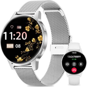 SLOKSFil Damen Kleine Smartwatch mi...