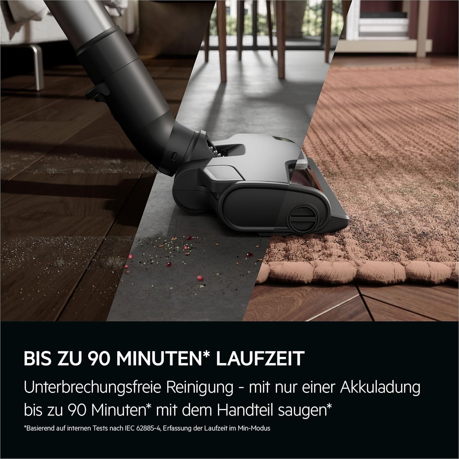AEG Ultimate 8000 Akku-Staubsauger mit Saugstation von Stiftung Warentest mit GUT (2,5), Auto-Modus, 5-Stufen-Filtration, für Hartboden, Teppich, 25 V Akku wechselbar, 400 ml, Dunkelgrau, AP83AB25DG – Bild 8