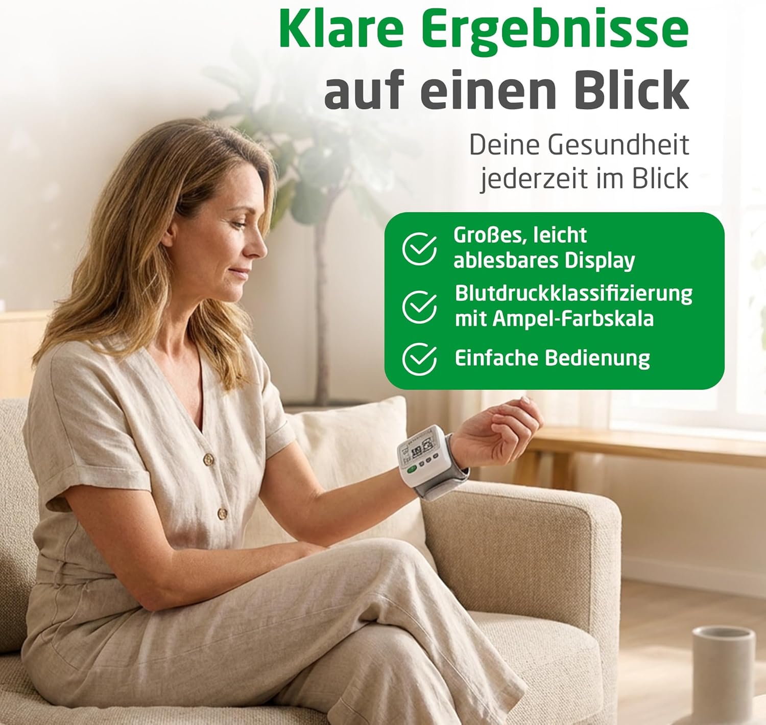 Medisana 51072 Handgelenk-Blutdruckmessgerät BW 315 weiß – Bild 3