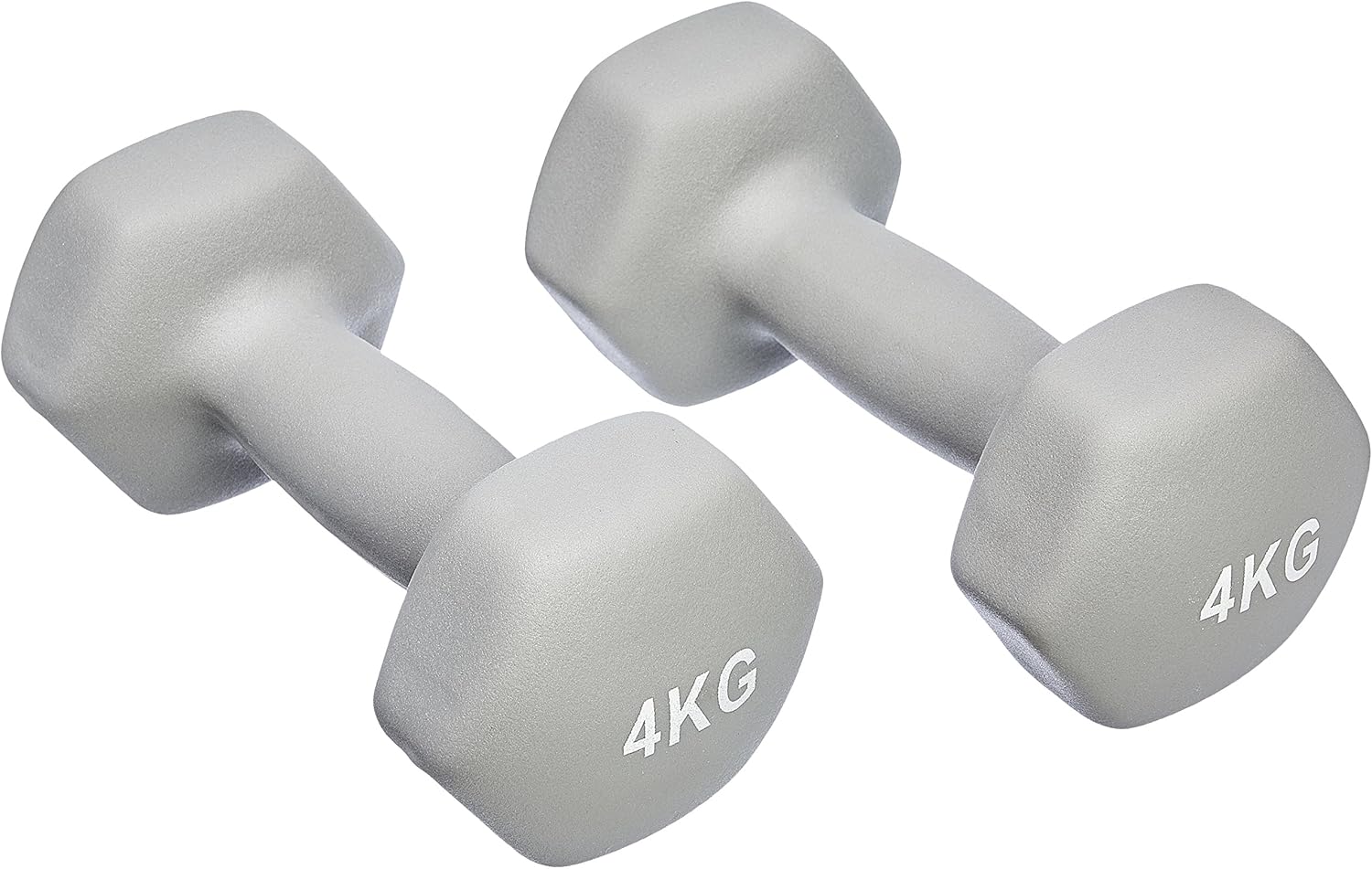 Amazon Basics Neopren Hanteln Gewichte (2er-Sets, 1kg - 5kg Hanteln)