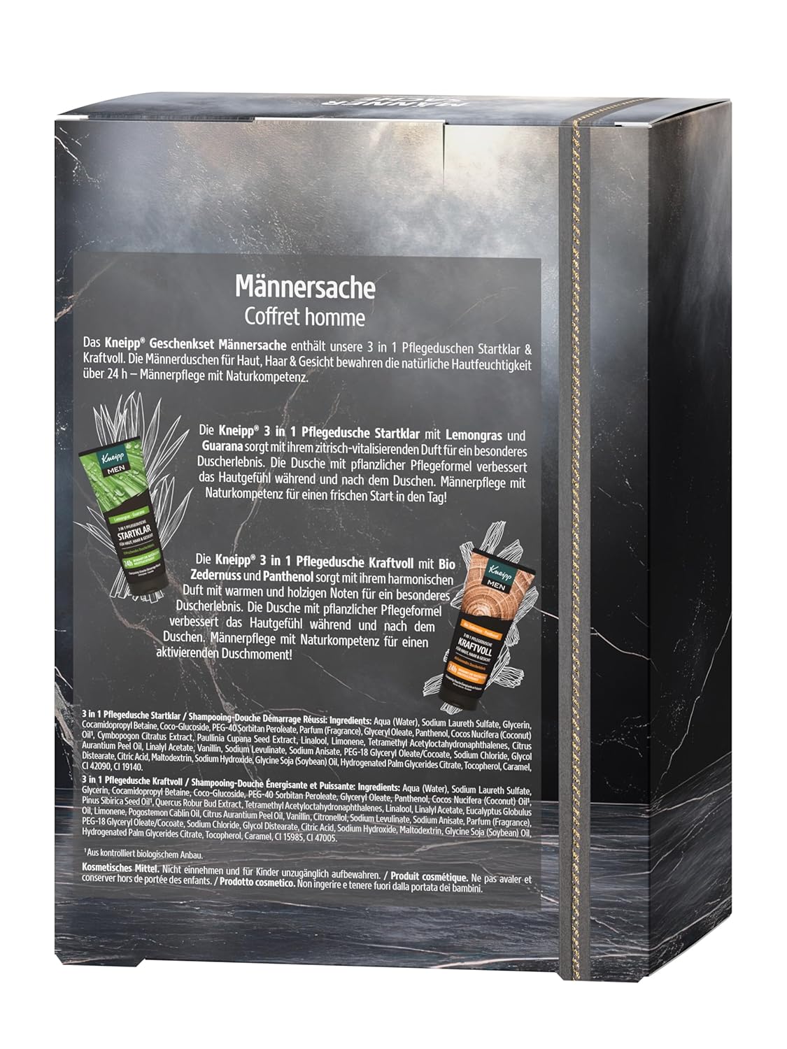 Kneipp Geschenkset Männersache, Zwei 3-in-1-Pflegeduschen von Kneipp in Originalgröße, Wellness-Geschenk für Männer, 2 x 200 ml – Bild 3