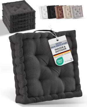 Beautissu 4er-Set Bodenkissen 40 x ...