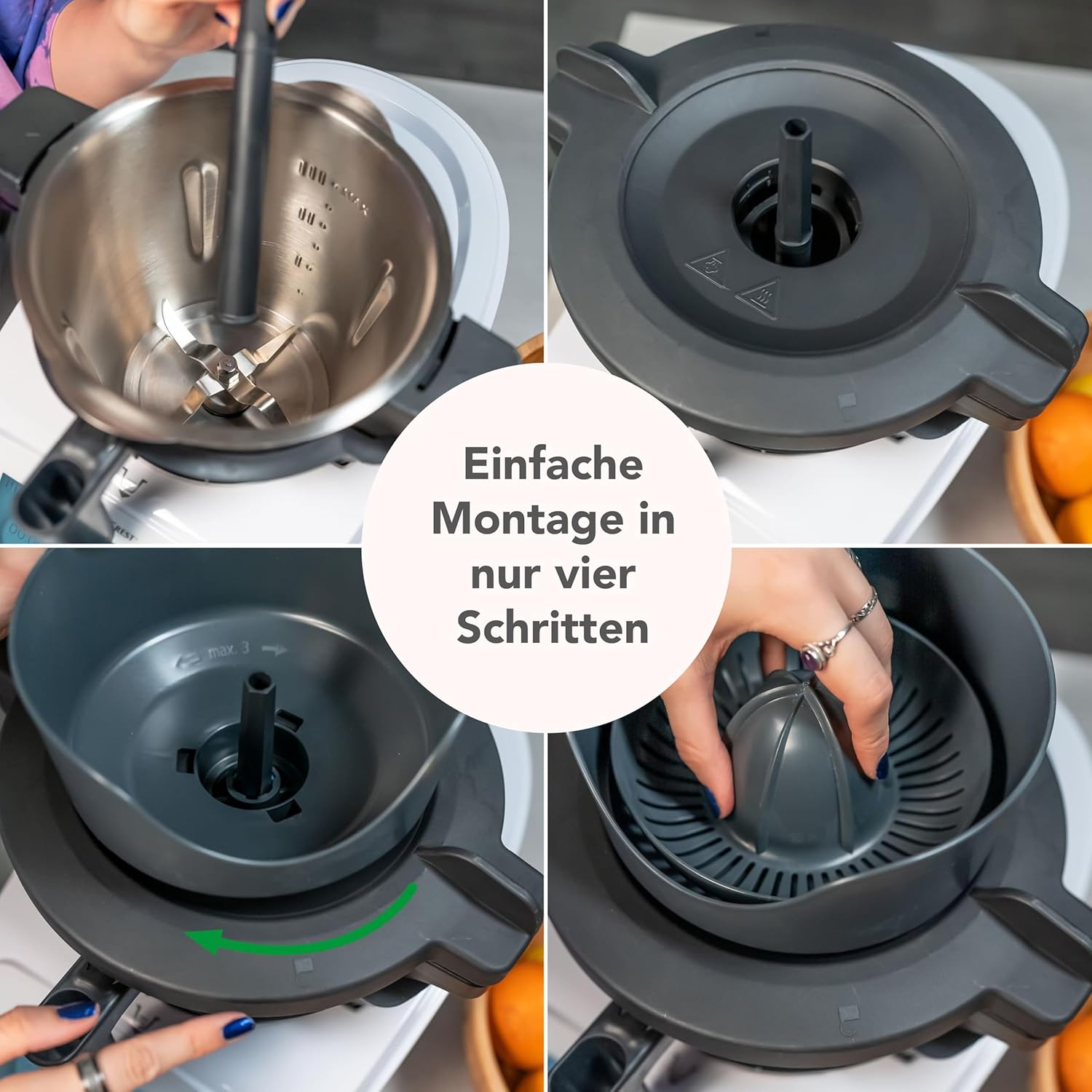 Wundermix - WunderJuicer Entsafter für Monsieur Cuisine Smart, Connect & Trend • Zitruspresse & Entsafter • Hergestellt in Deutschland – Bild 4