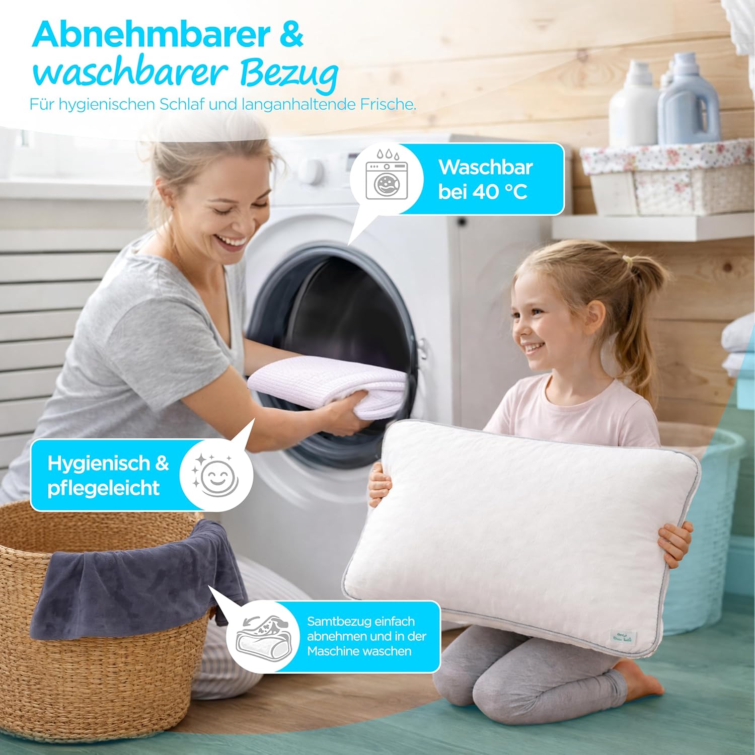 Anti-Schnarch-Kissen 60 x 35 cm – Seitenschläferkissen mit Memory-Schaum-Füllung – ergonomisches Kissen – Premium-Nackenstützkissen – orthopädisches Kissen – bequemes Schlafkissen & Nackenkissen – Bild 6