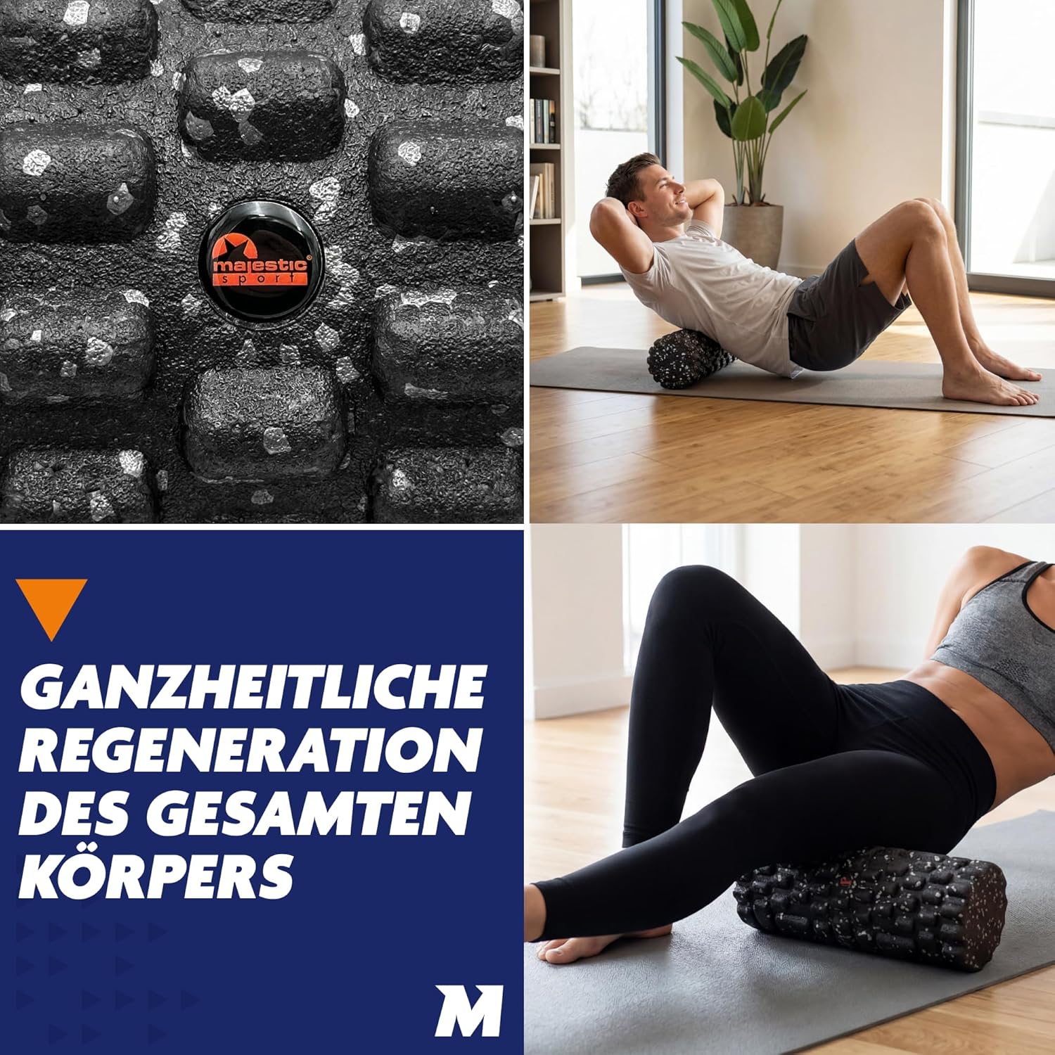 Faszienrolle mit Noppen 33 x 14 cm EPP – Massagerolle hart für Rücken, Beine & Triggerpunkte – Fitness-Schaumstoffrolle für Muskelregeneration, Yoga & Physiotherapie – Bild 5